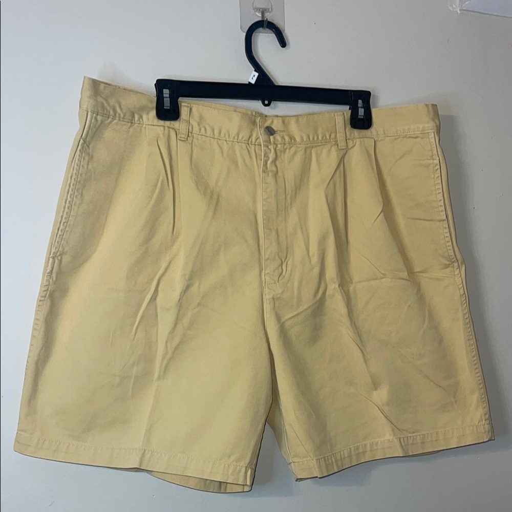 INC International Concepts Tan Flat Front Shorts Men’s Size 40 Waist EUC #82